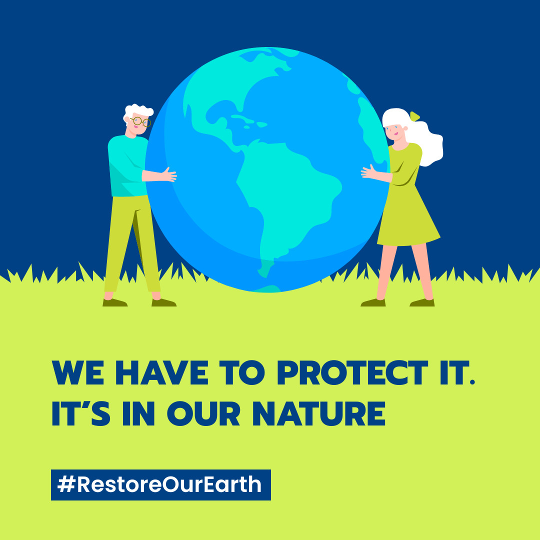 We Have to Protect Earth 1080x1080 template