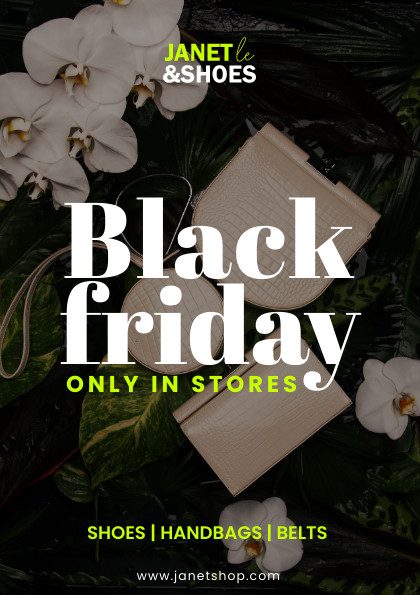 Shoes Handbags Belts Black Friday Flyer 420x595 template
