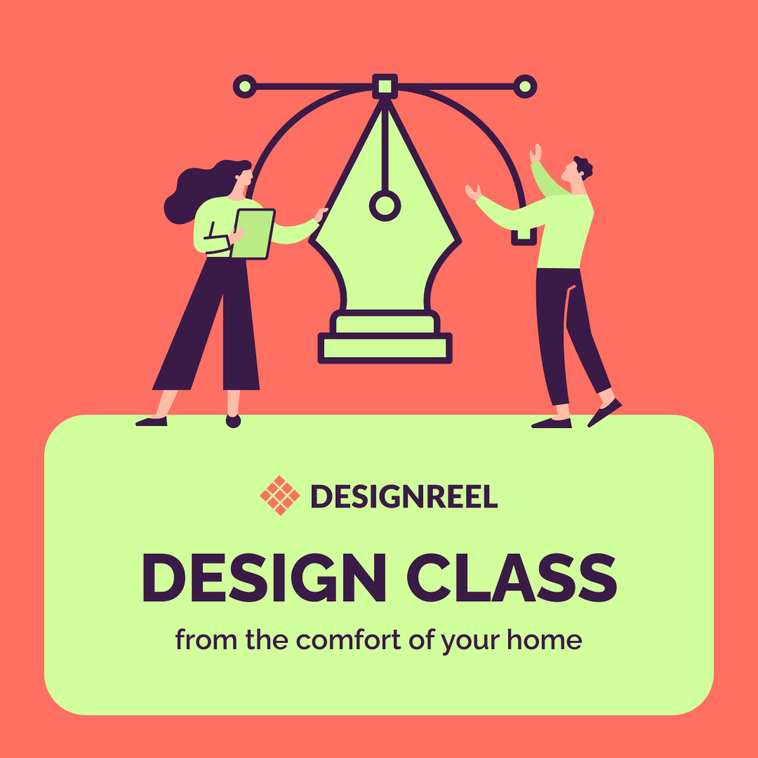 Design Class From Home 1080x1080 template