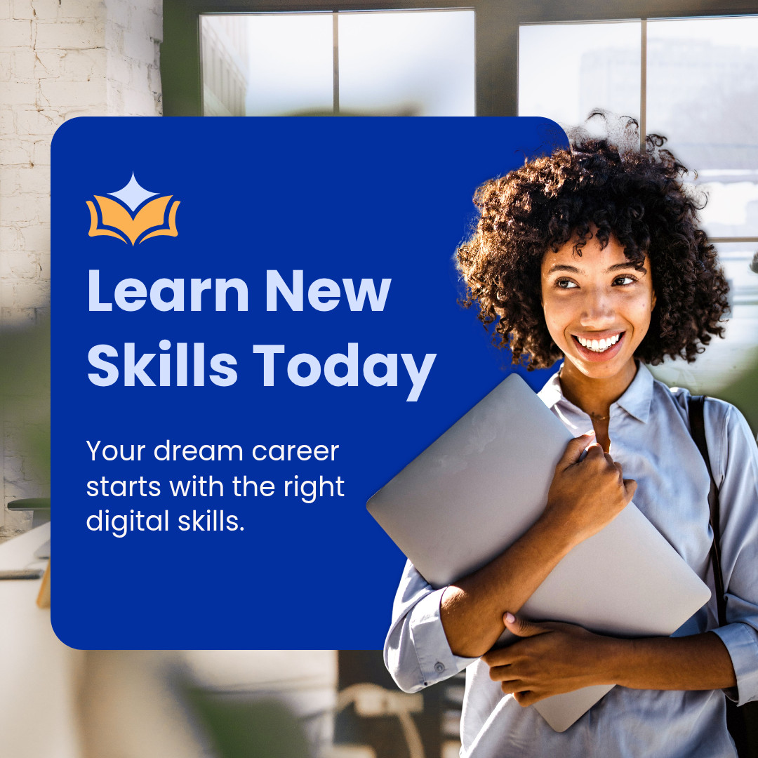 Learn New Skills Today 1080x1080 template