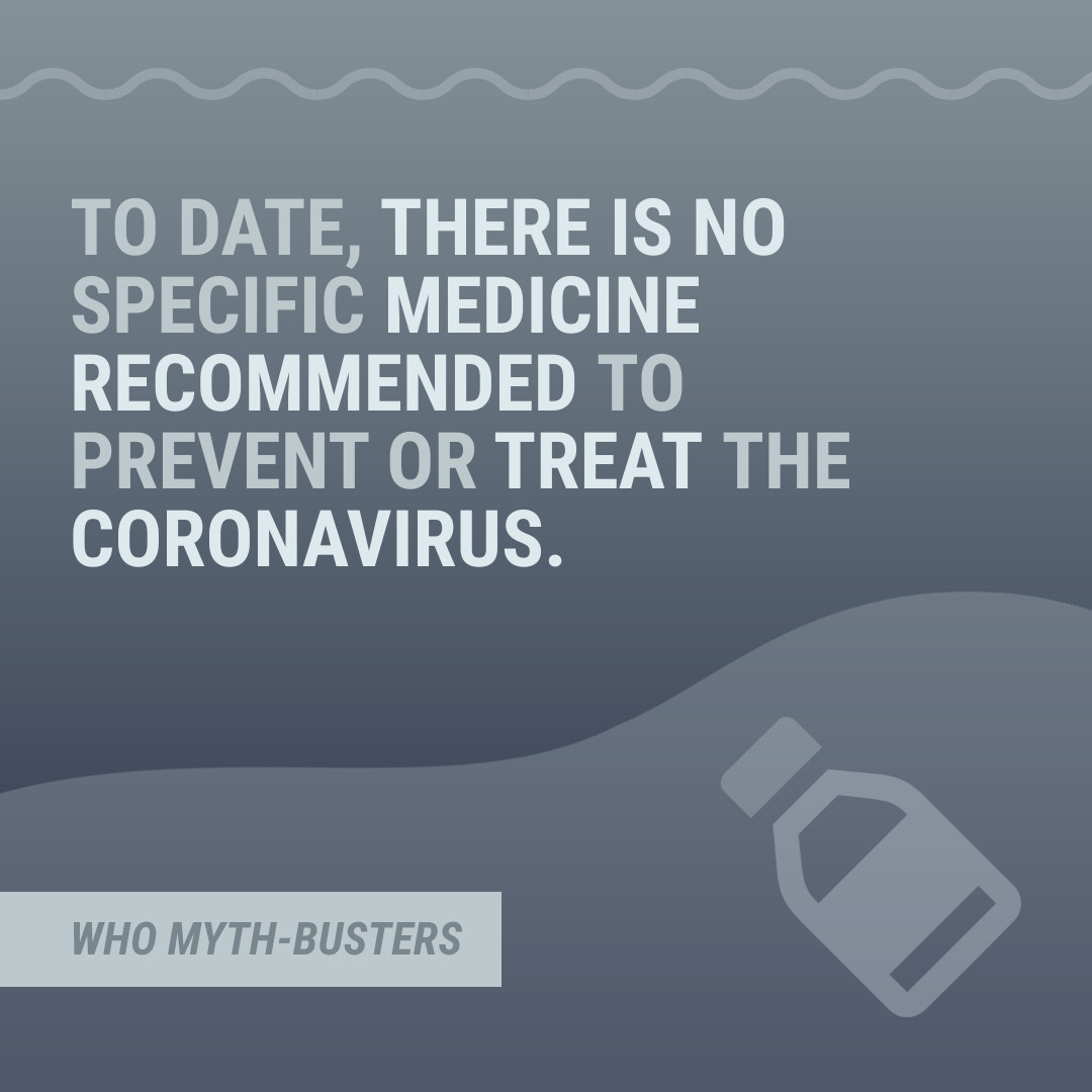 Myth COVID-19 Medicine Treatment 1080x1080 template preview