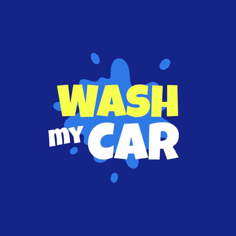 Wash My Car – Logo Template 800x800 template