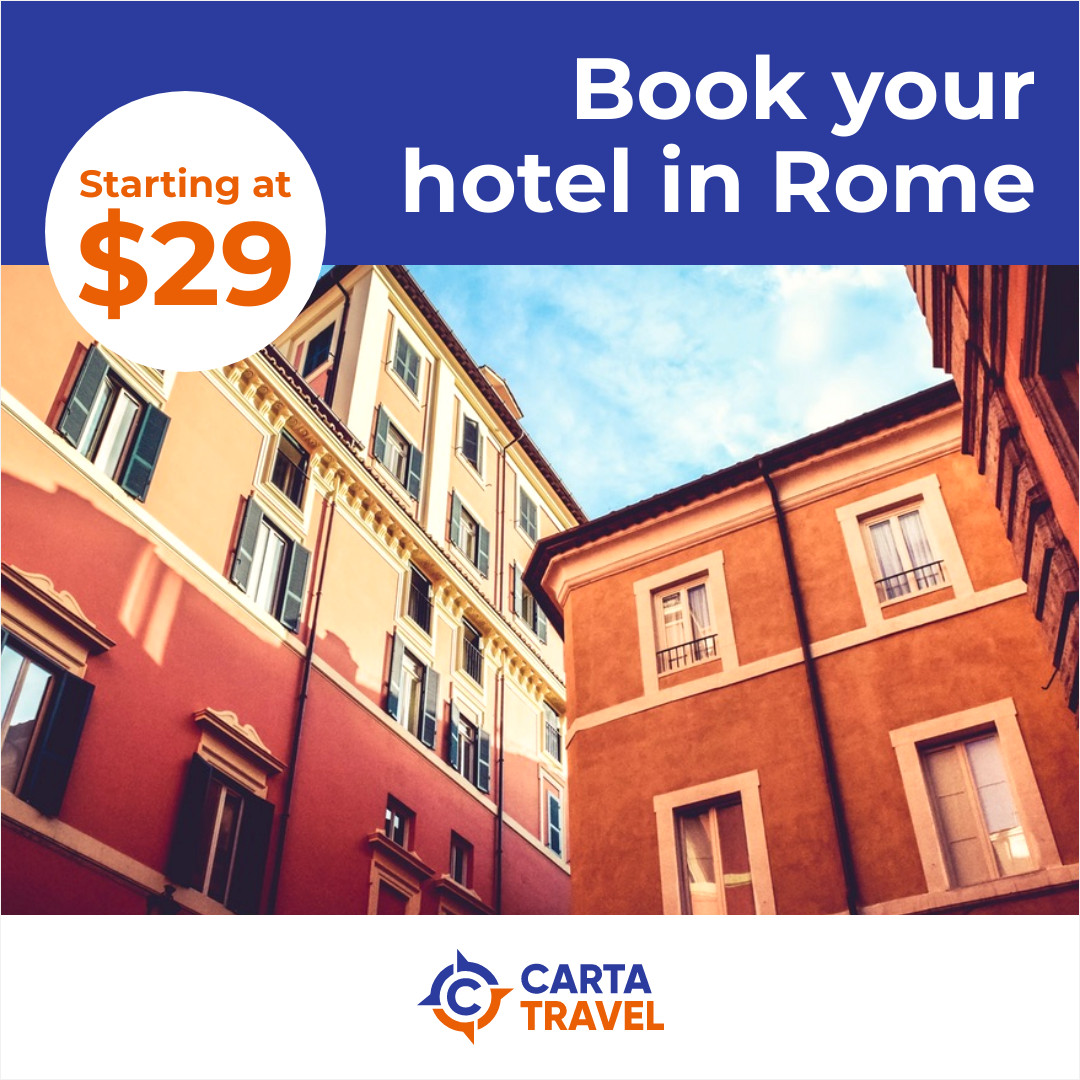 Book Your Hotel in Rome 1080x1080 template