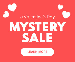 Valentine's Day Mystery Sale 300x250 template