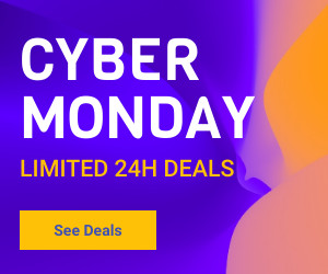 Cyber Monday Limited 24h Deals 300x250 template