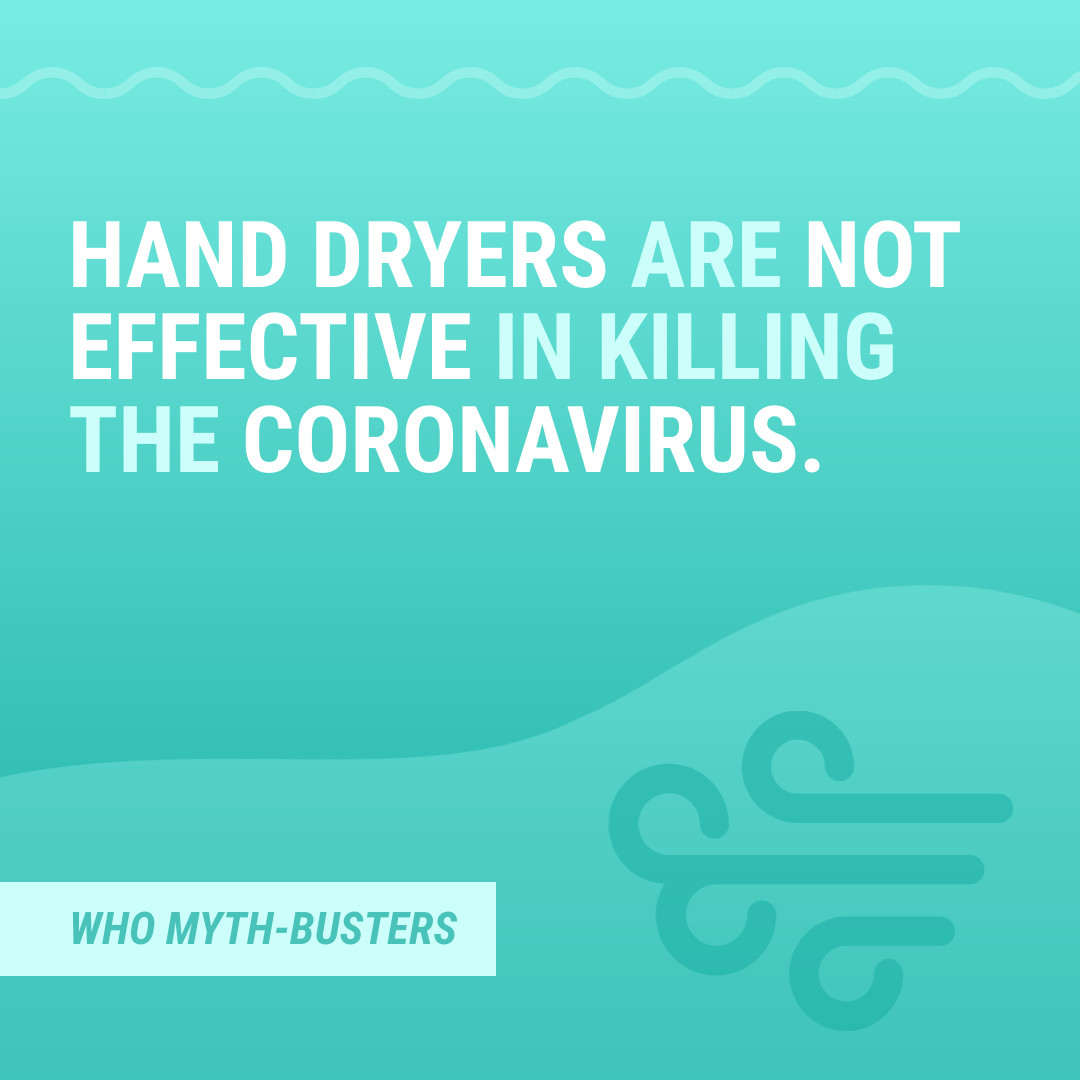 Myth COVID-19 Hand Dryers 1080x1080 template