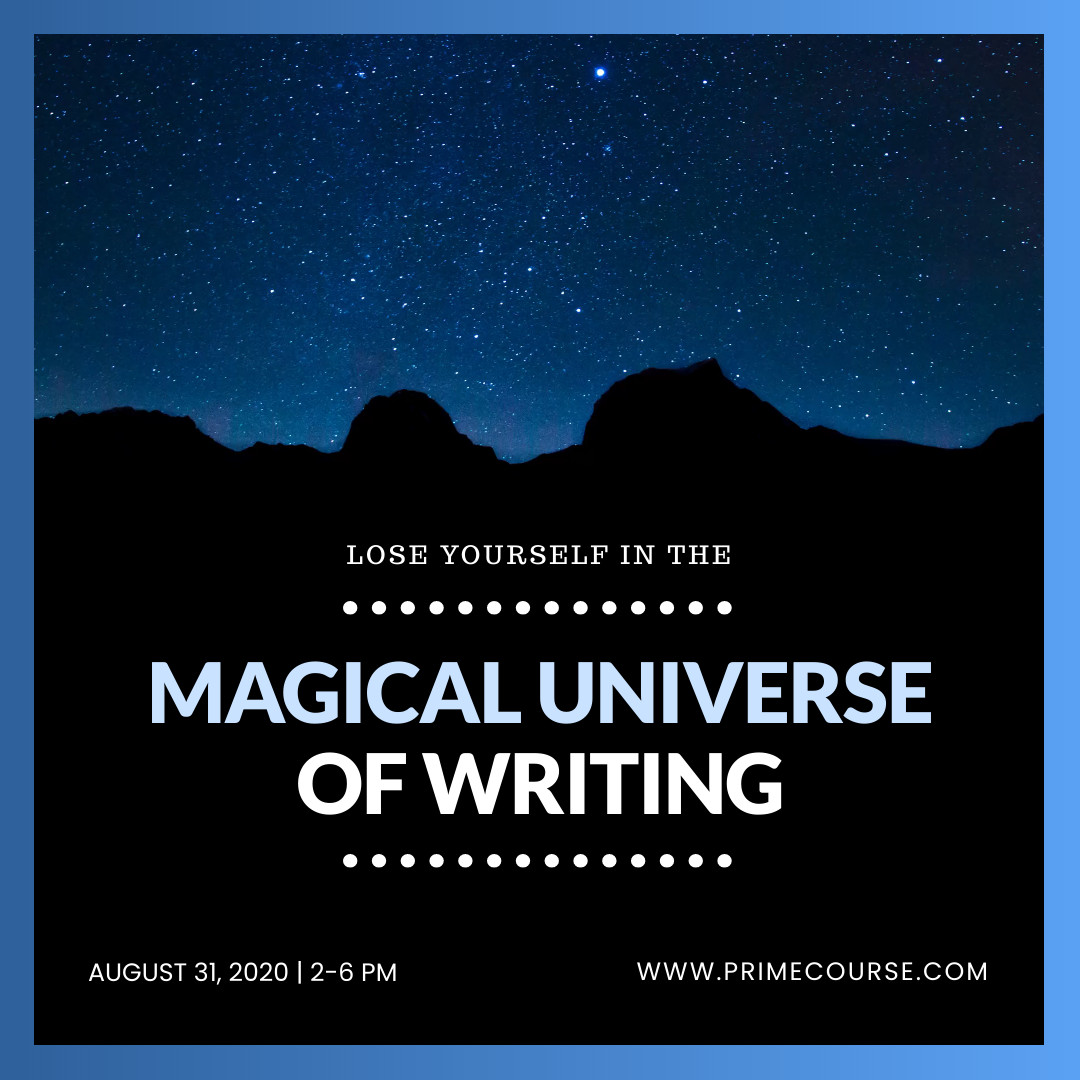 Magical Universe of Writing Video 1080x1080 template