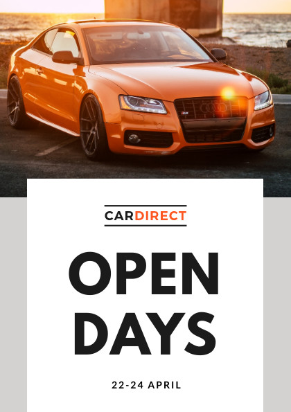 CarDirect Open Days – Flyer Template  420x595 template