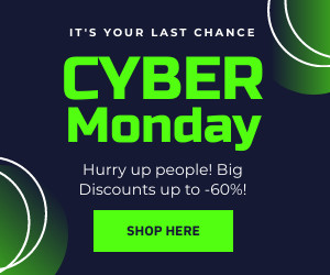 Cyber Monday Big Discounts Last Chance 300x250 template