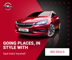 Red Opel Astra In Style 300x250 template