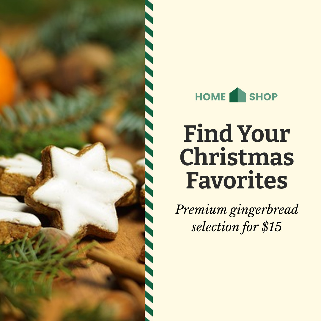 Christmas Gingerbread Favorites 1080x1080 template
