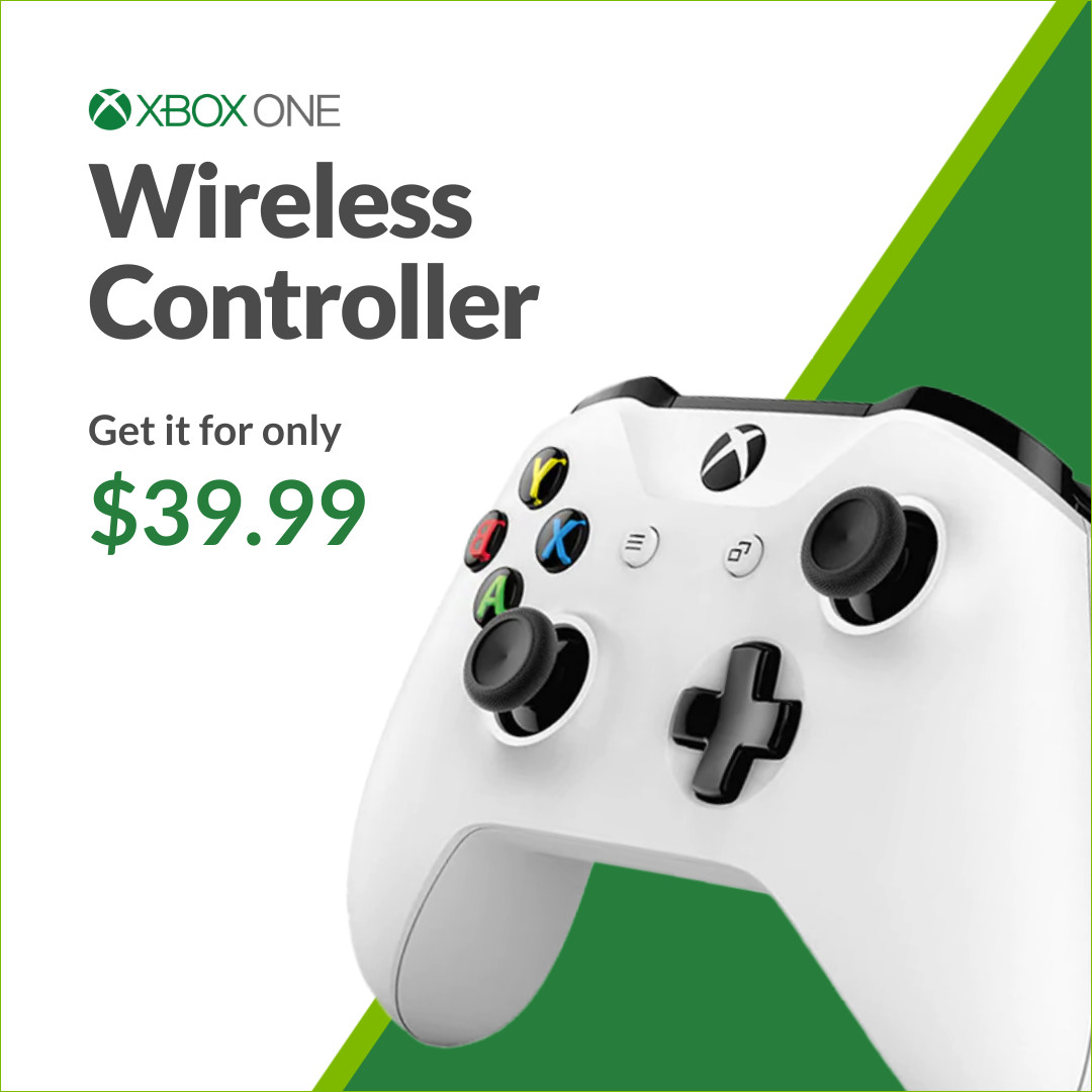 XBOX One Wireless Controller 1080x1080 template