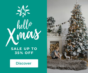 Hello Xmas Teal Sale 300x250 template