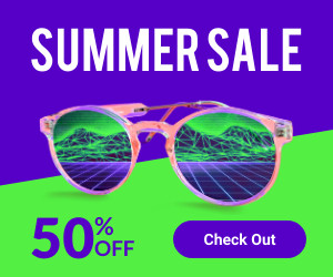 Eyewear Summer Sale  300x250 template