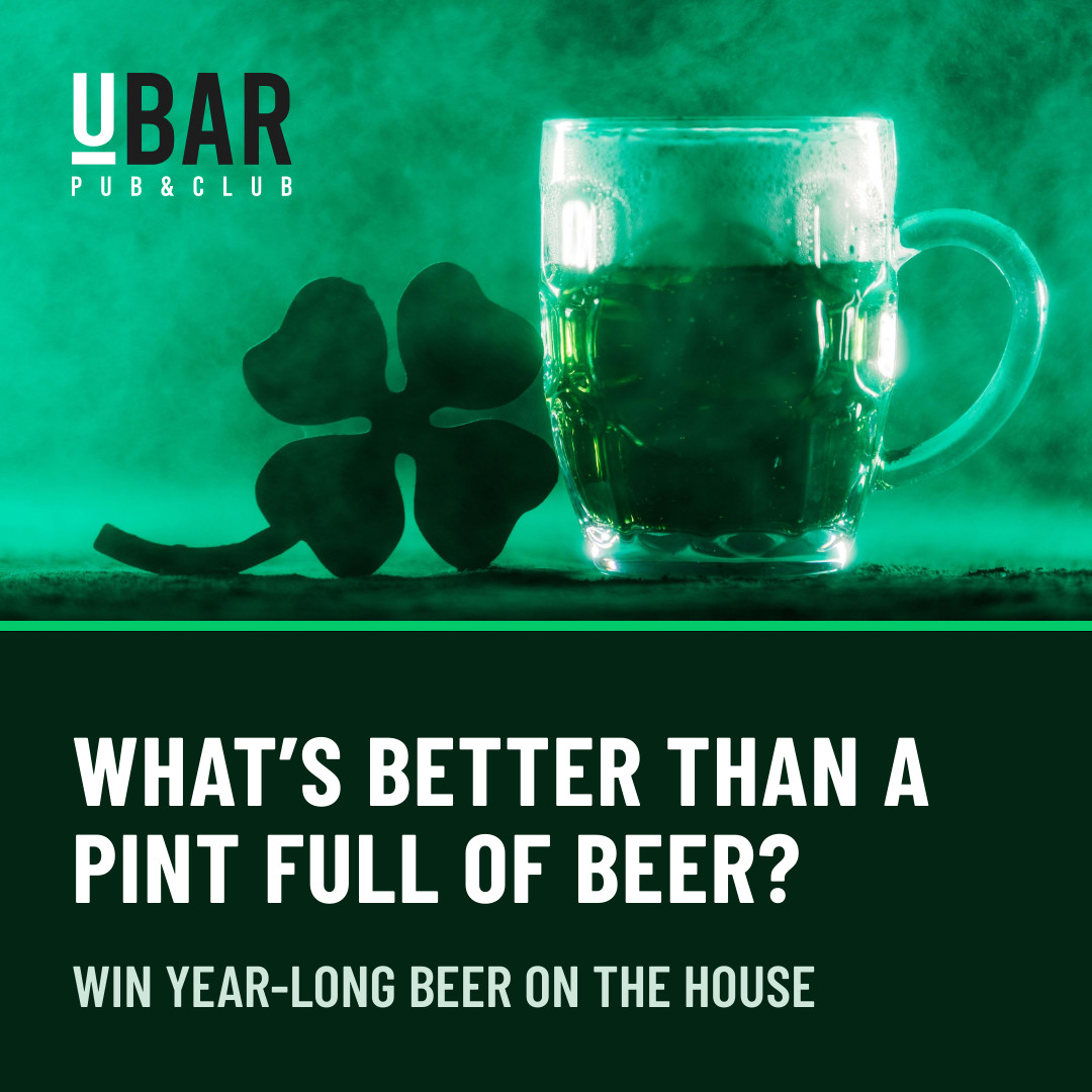 Saint Patrick's Pint Full of Beer 1080x1080 template
