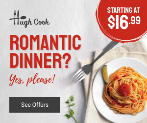 Valentine's Day Romantic Dinner Please 300x250 template