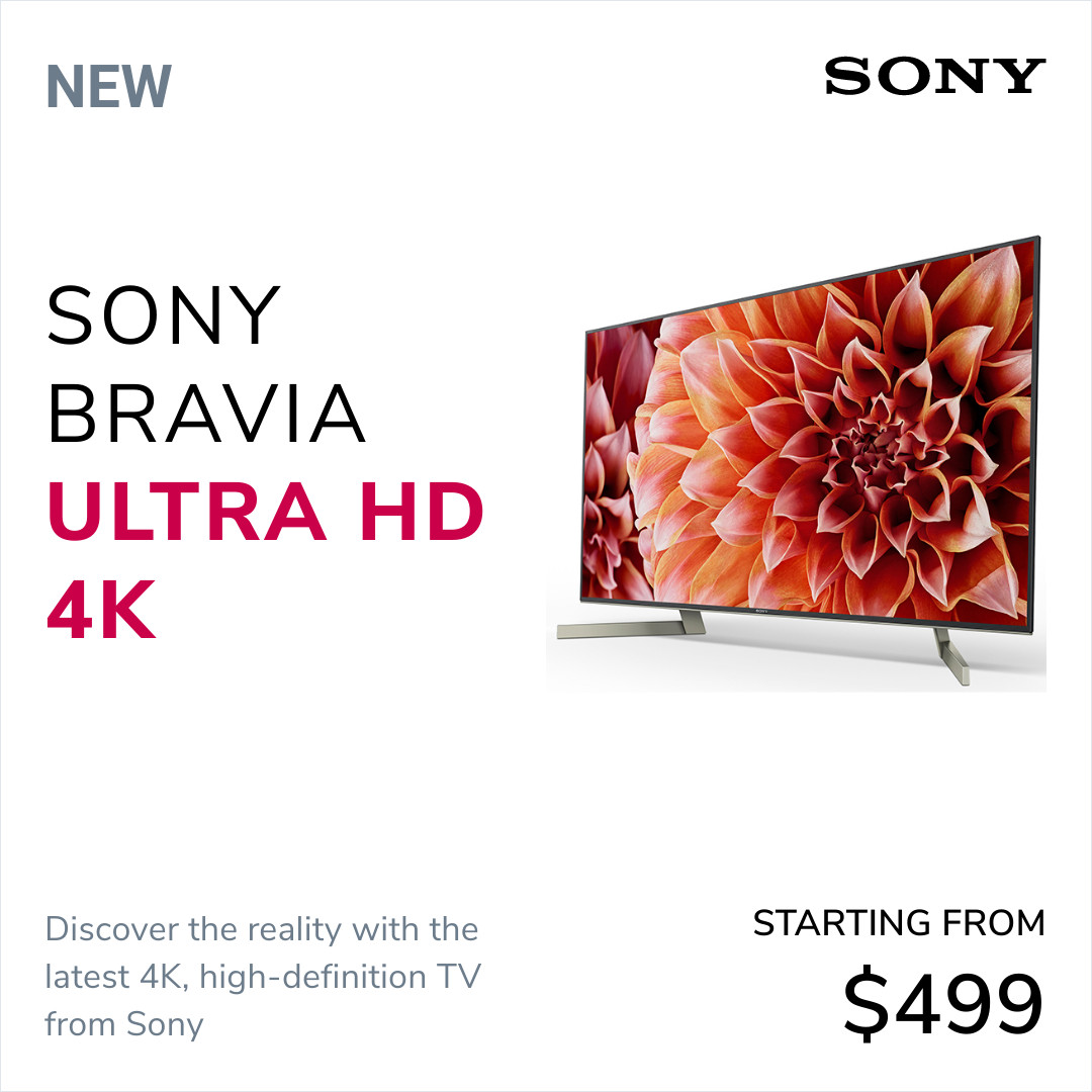Sony Bravia Ultra HD 1080x1080 template