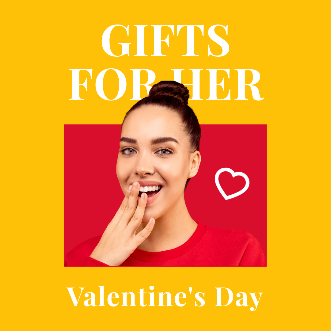 Valentine's Day Gifts for Her 1080x1080 template