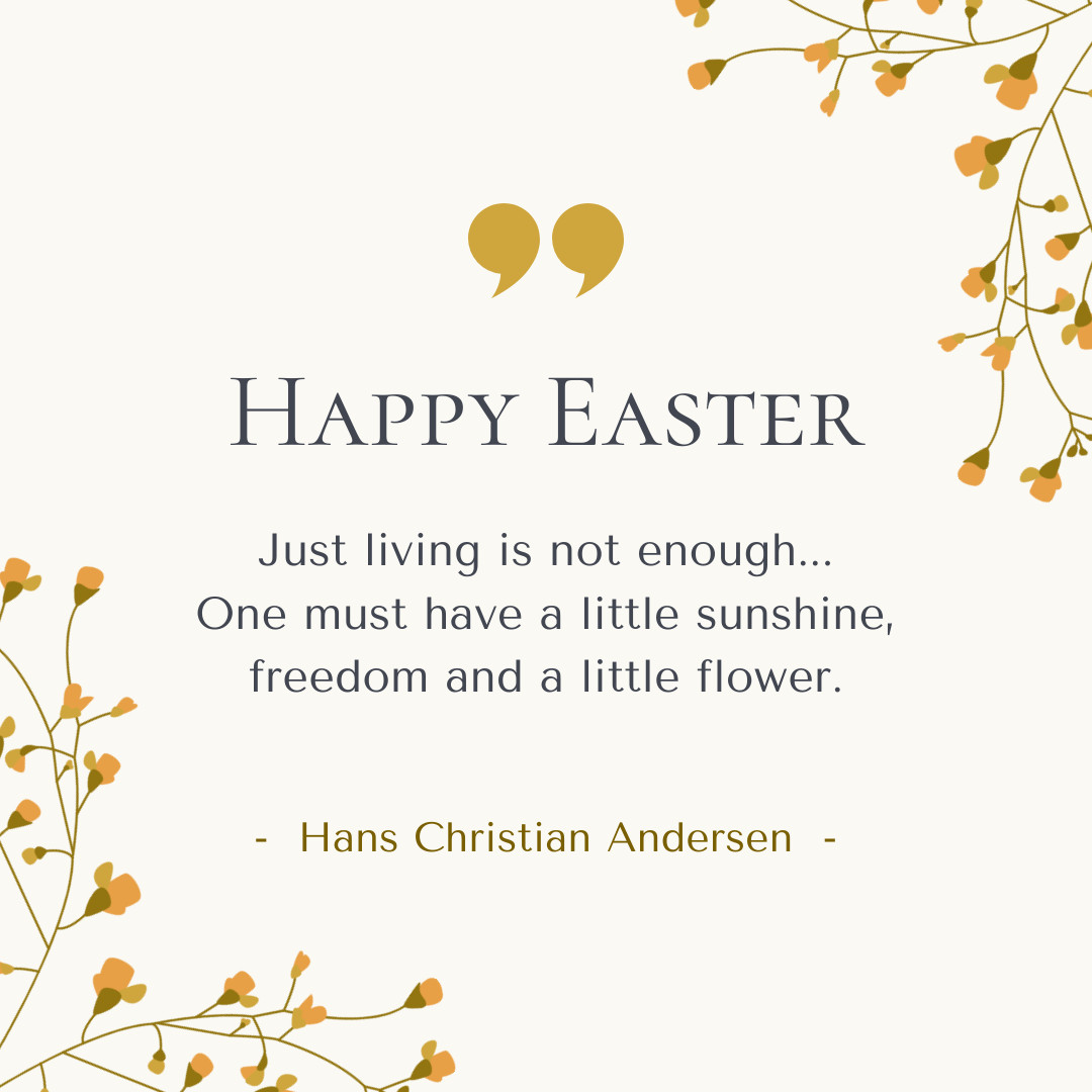 Happy Easter Andersen Quote 1080x1080 template