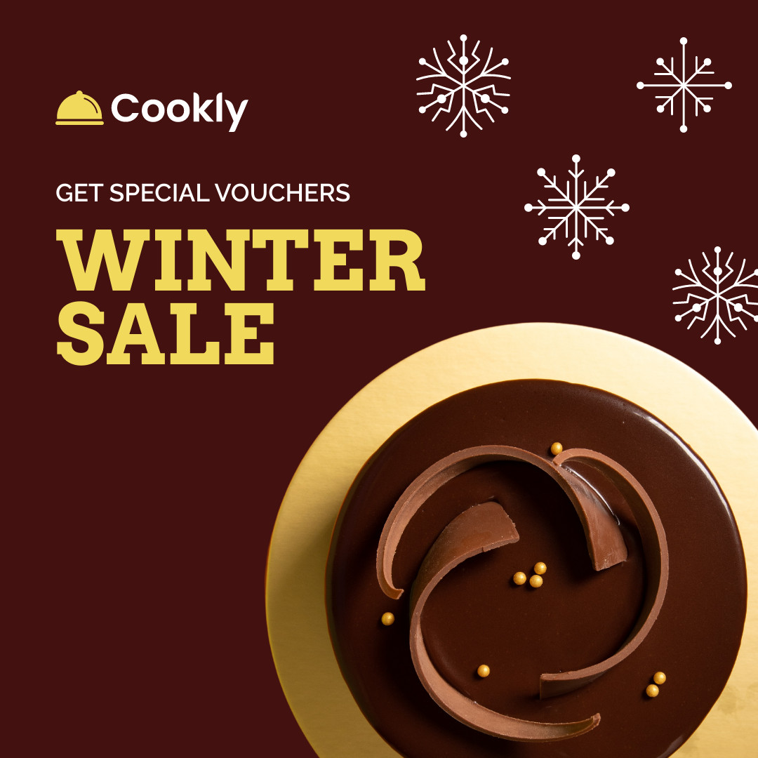 Winter Sale Vouchers  1080x1080 template preview