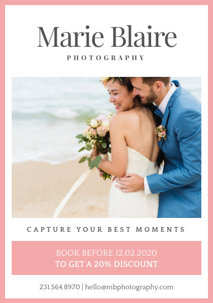 Marie Blaire Photography – Flyer Template 420x595 template preview