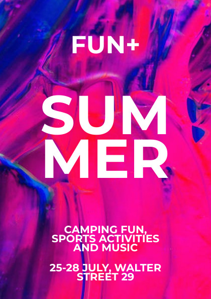 Fun Summer Camping – Flyer Template 420x595 template