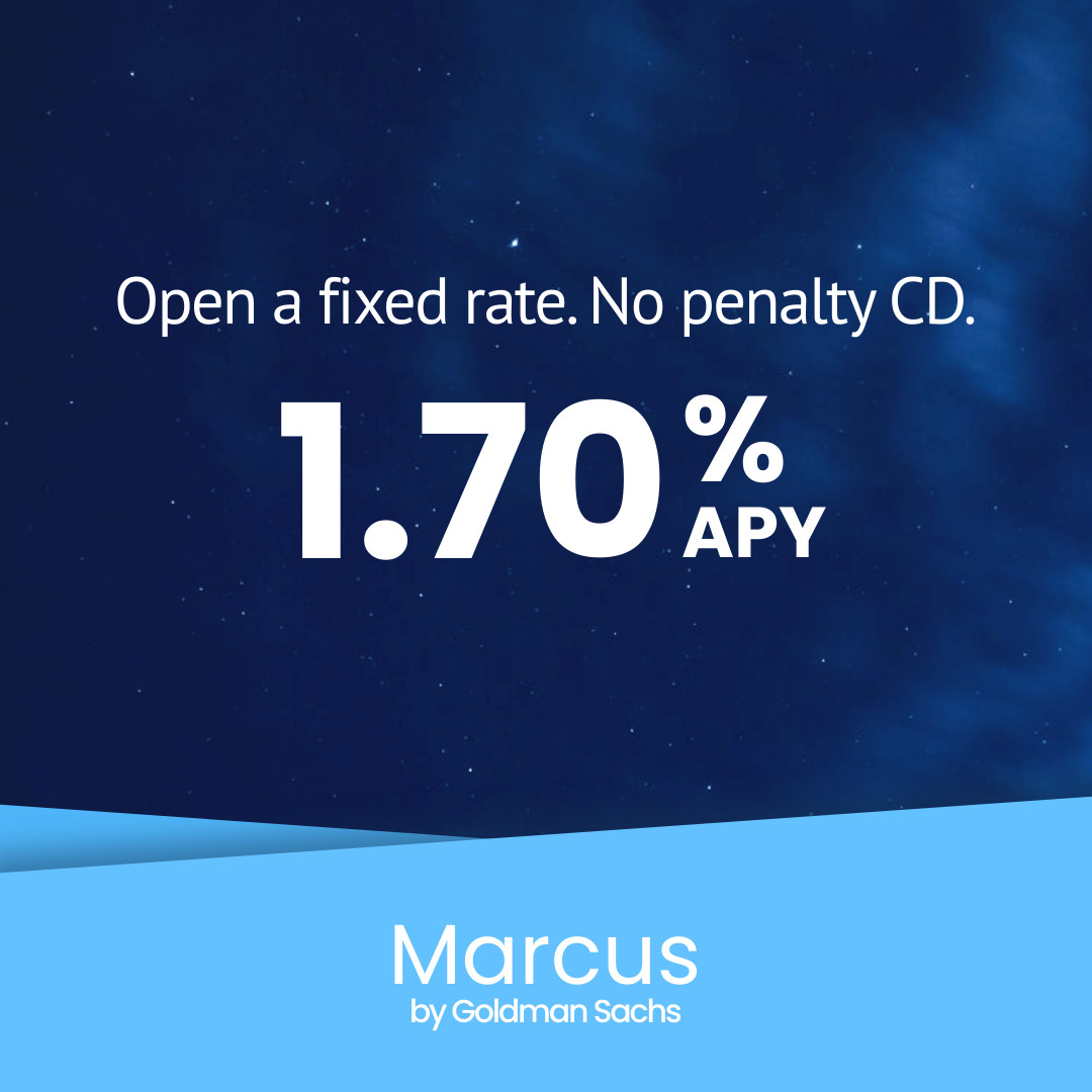 Marcus Fixed Rate Blue Finance 1080x1080 template