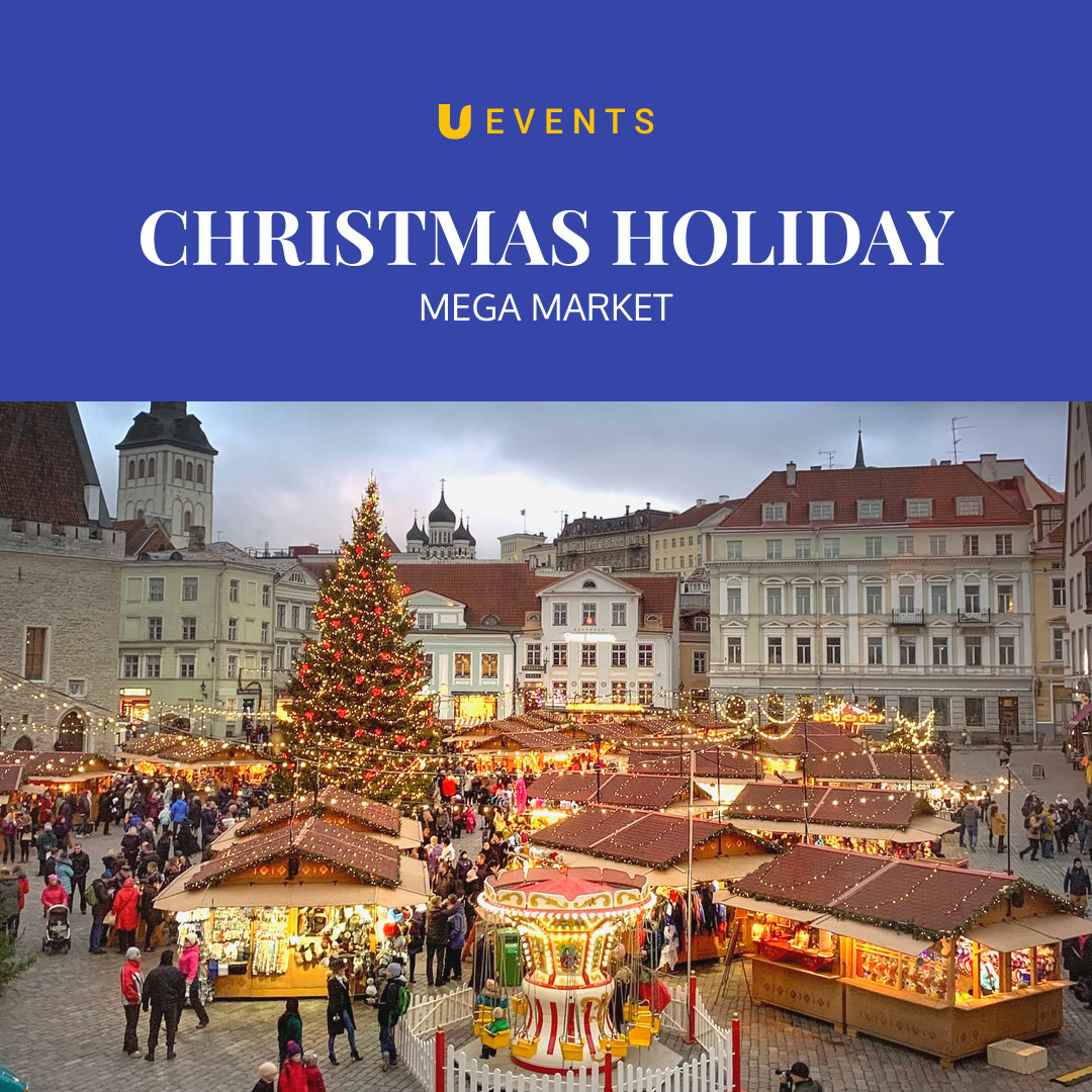 Christmas Holiday Mega Market 1080x1080 template