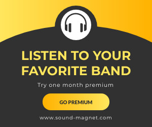Listen to you Favorite Band Online 300x250 template