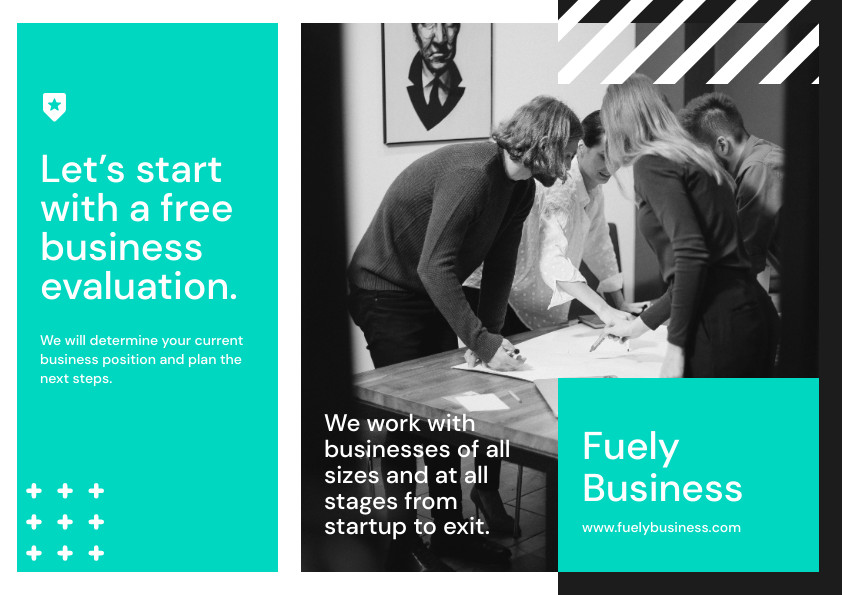 Business Evaluation Brochure Template 842x595 template