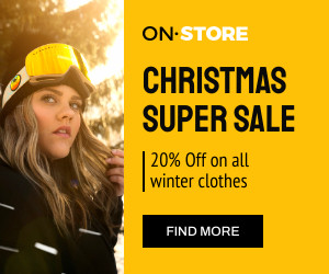 Winter Clothes Christmas Super Sales 300x250 template