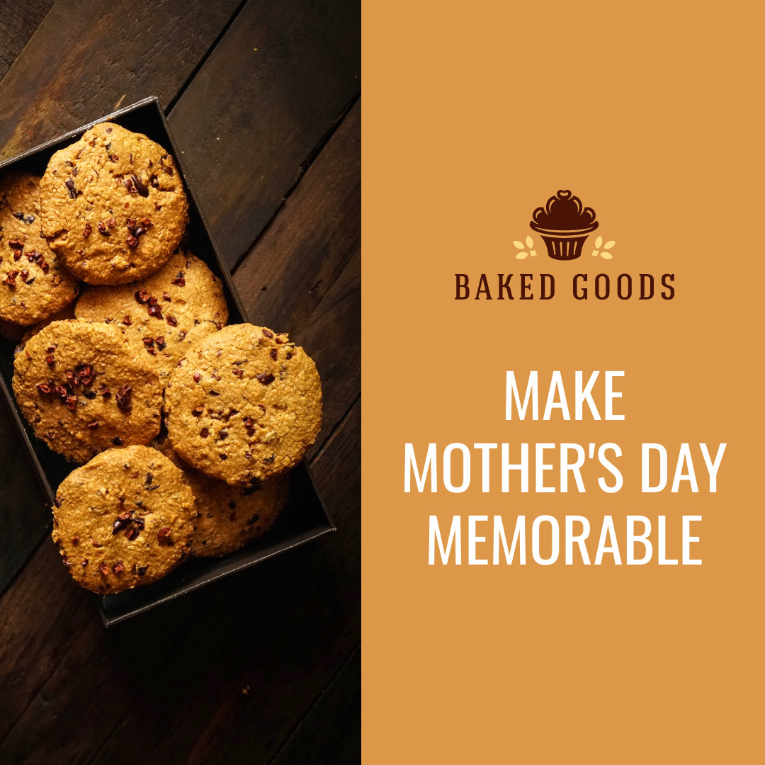 Make Mother's Day Memorable Bakery 1080x1080 template