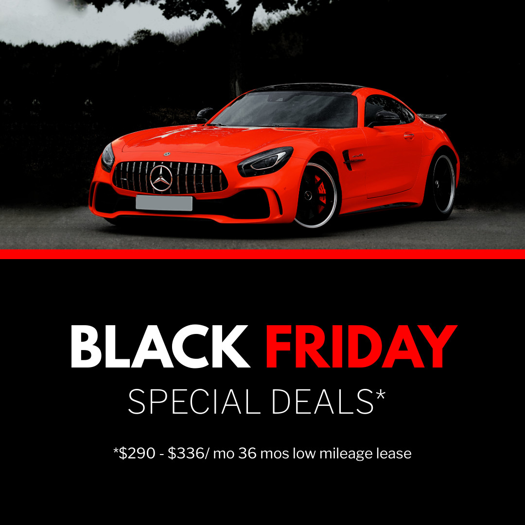 Black Friday Red Mercedes Special Deals 1080x1080 template