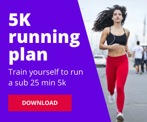 5k Running Plan  300x250 template