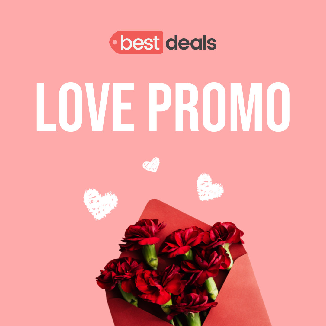 Valentine's Day Love Promo Letter 1080x1080 template