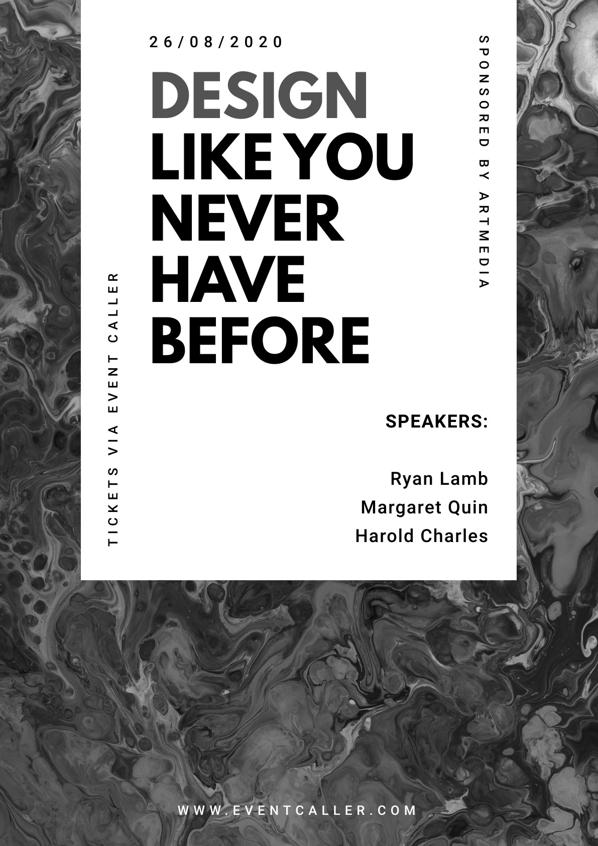 Design Like you Never – Poster Template 1191x1684 template