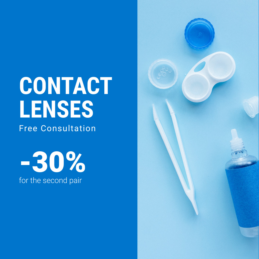 Contact Lenses Promo 1080x1080 template