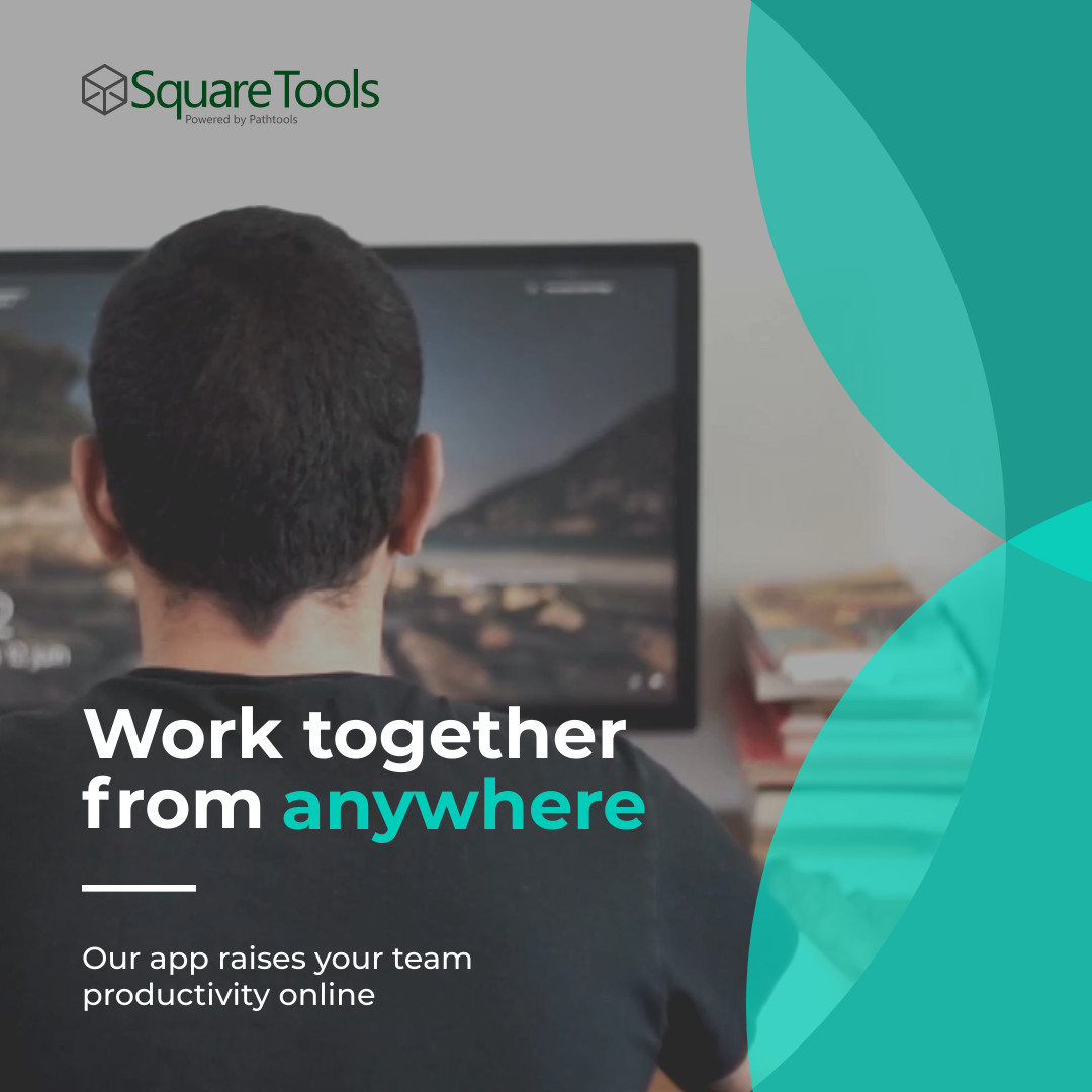 Work Together from Anywhere Video 1080x1080 template