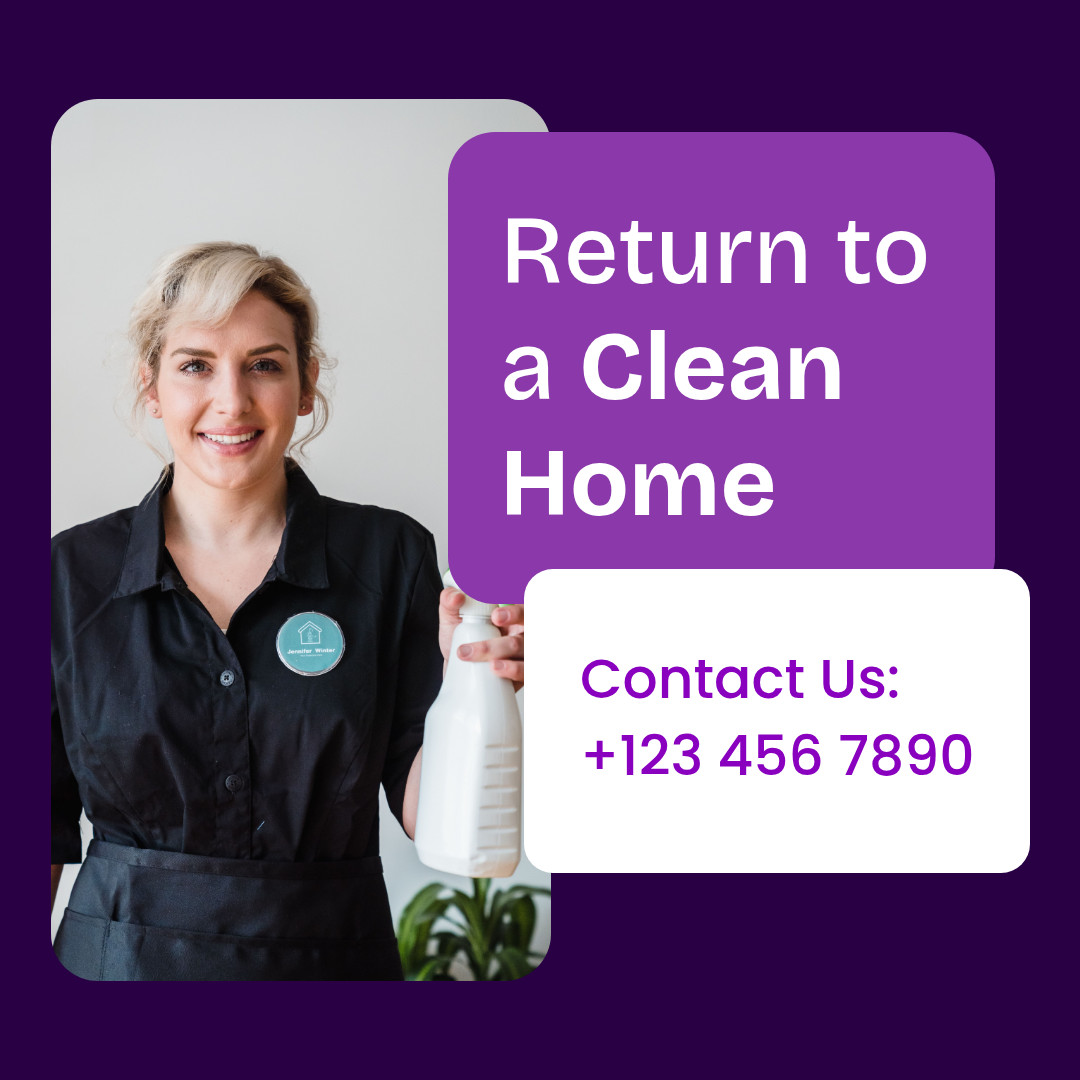 Return to a Clean Home 1080x1080 template