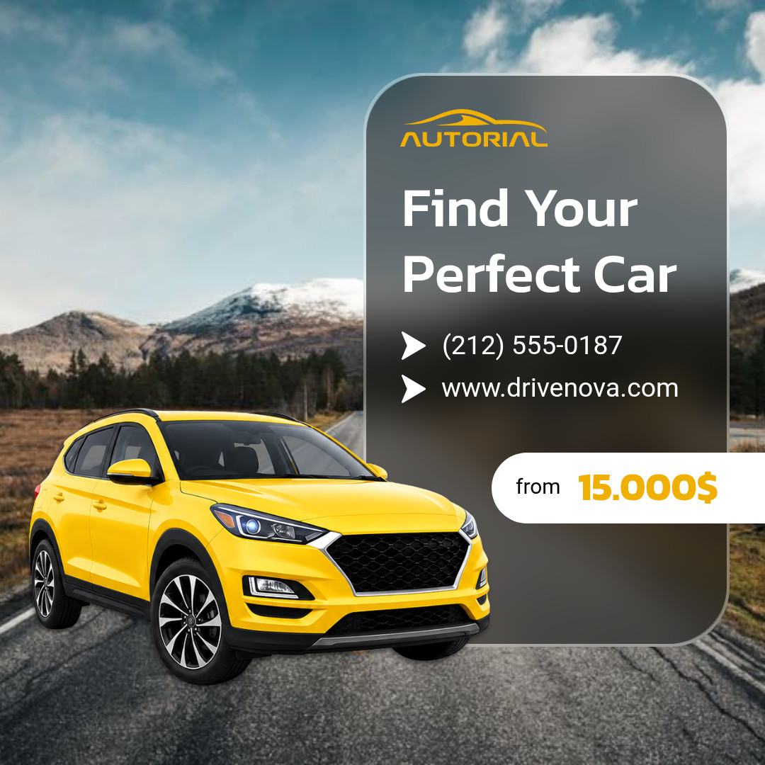 Find Your Perfect Car 1080x1080 template