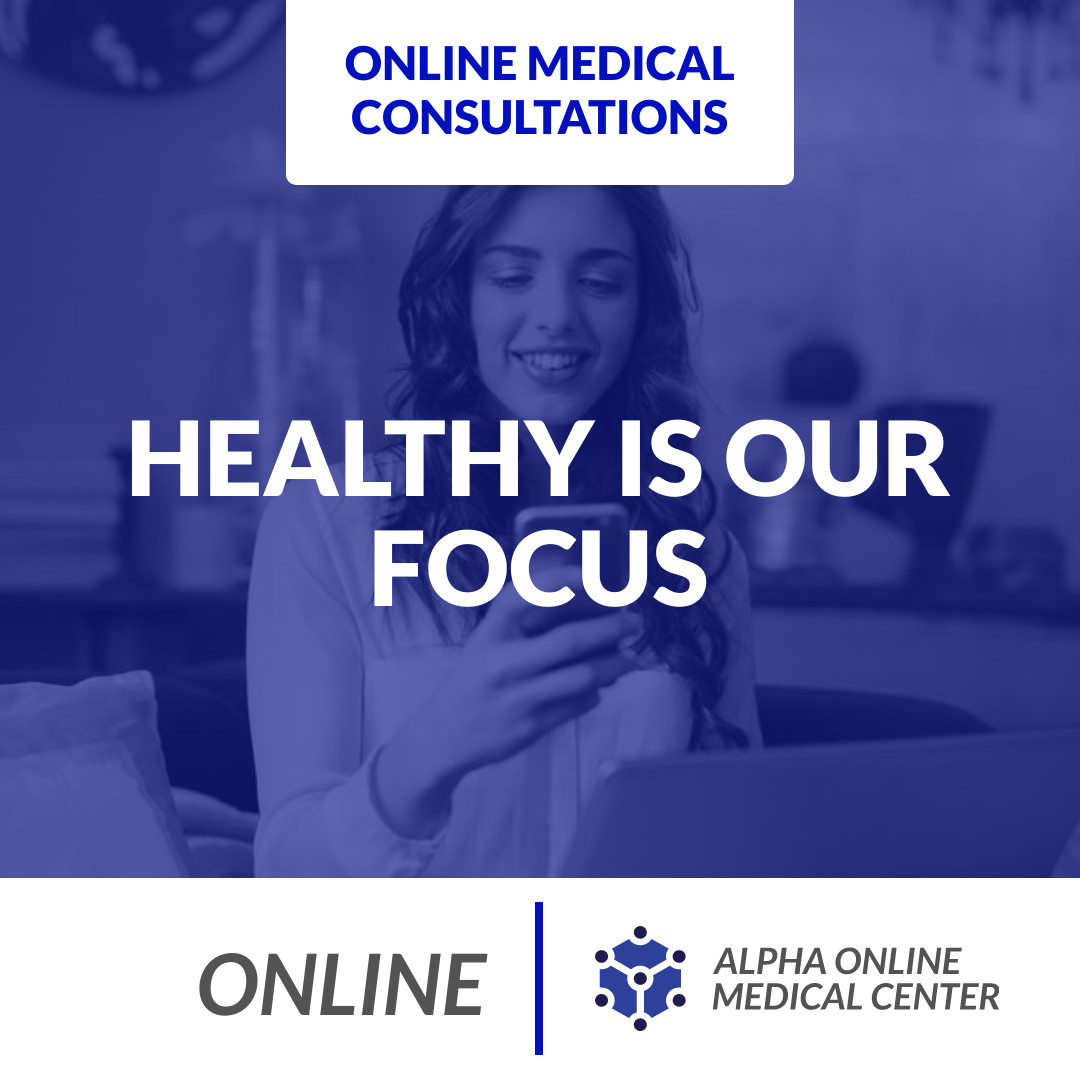 Blue Online Medical Consultations 1080x1080 template