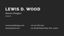 Project Homespace Design Business – Card Template  252x144 template