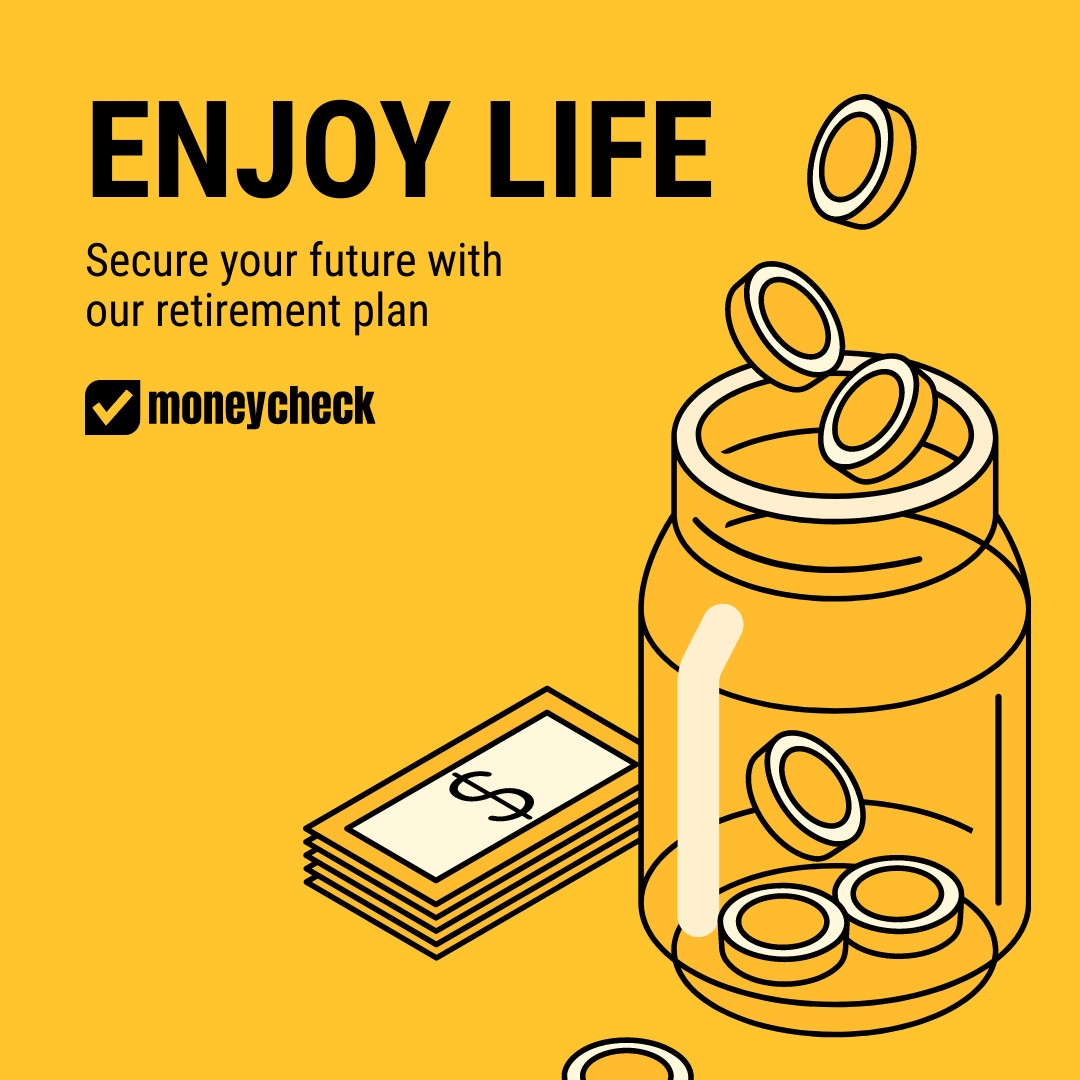 Secure Your Future with Retirement Plan 1080x1080 template