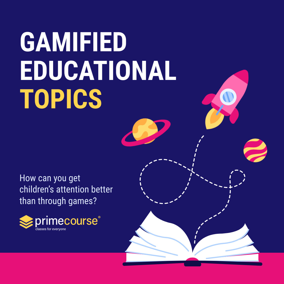 Gamified Educational Topics 1080x1080 template