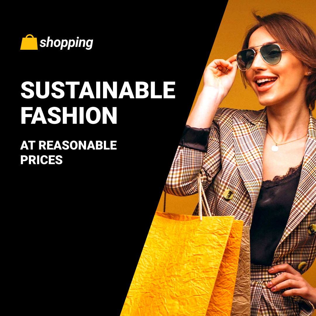 Earth Day Sustainable Fashion 1080x1080 template preview