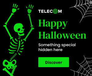 Happy Special Halloween with Green Skeleton 300x250 template