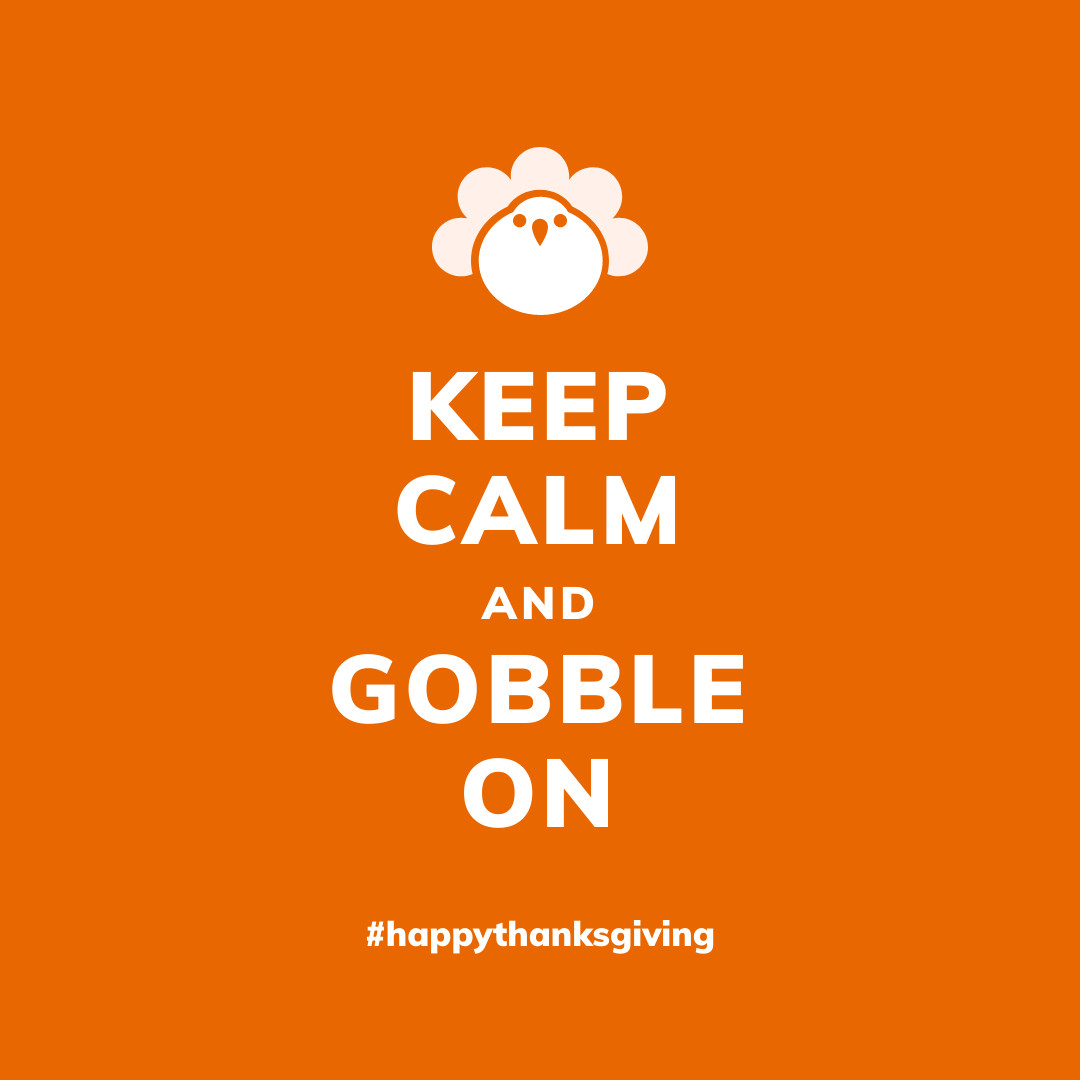 Keep Calm Thanksgiving Ad Template 1080x1080 template