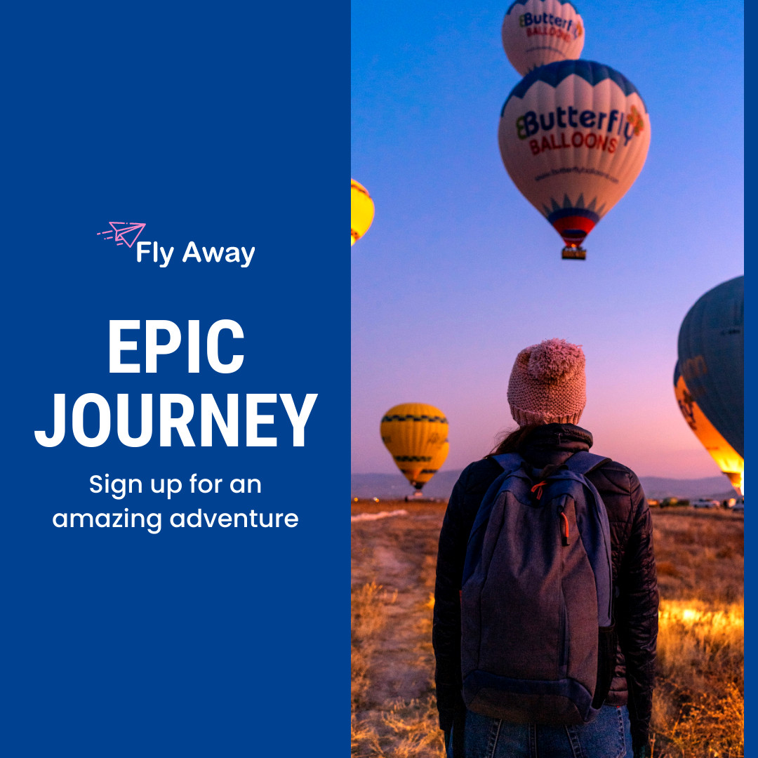Epic Journey Amazing Adventure  1080x1080 template