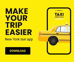 Make Your Trip Easier with Taxi App  300x250 template