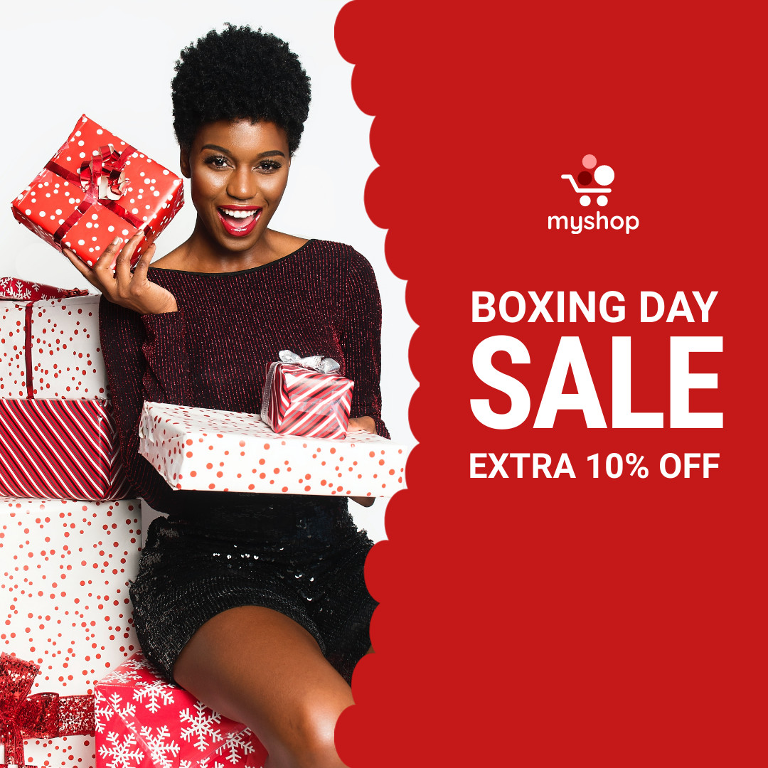 Gift Boxes Boxing Day Sale 1080x1080 template
